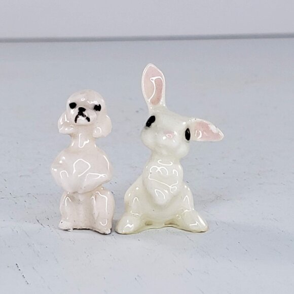 Hagen Renaker Thin Poodle Puppy Pale Pink Dog Miniature Figurine *FLAW* - Picture 8 of 8